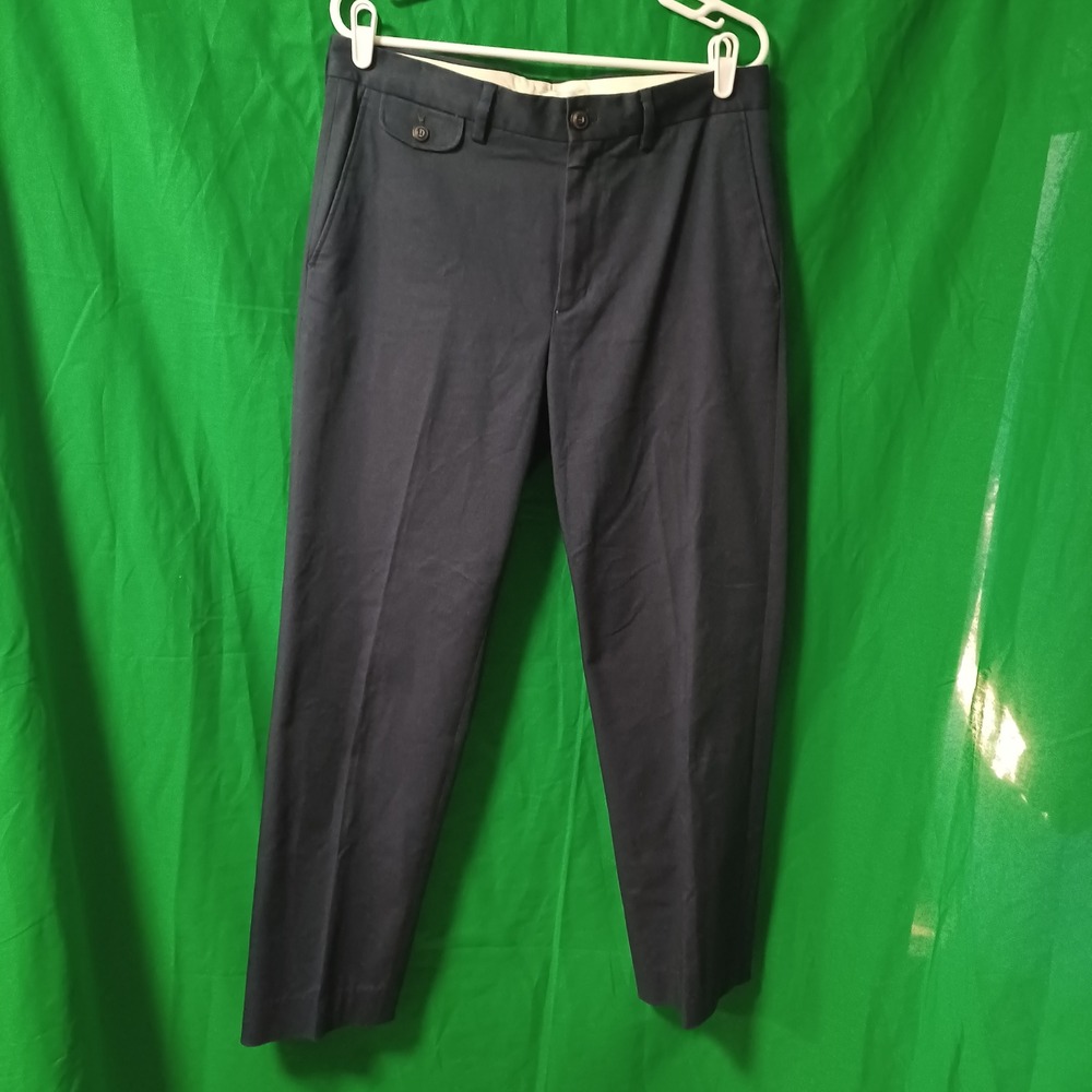 Emidio‎ Tucci Navy Blue Italian Fabric Chinos Trousers Mens 34X29 US LRG